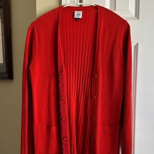 CAbi Vibrant Red Knit Sweater
